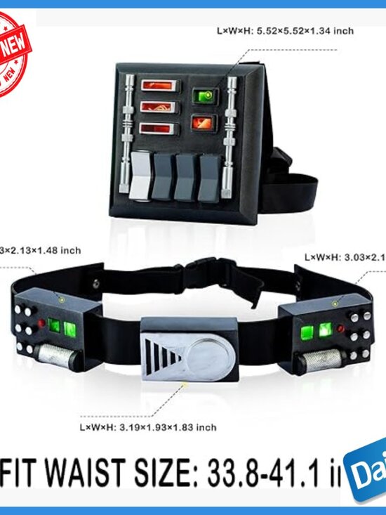 Adjustable PU Leather Cosplay Belt Holster with Pouches One Size main image 5
